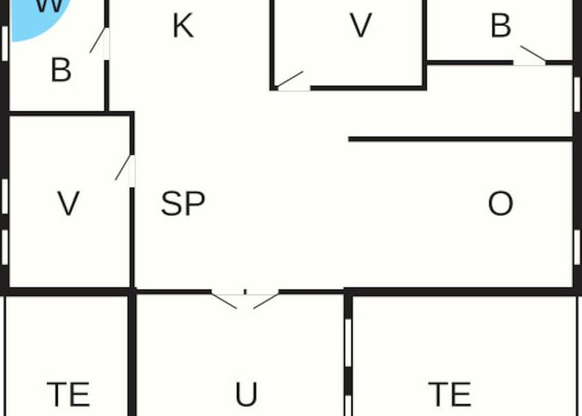 Room layout blue print