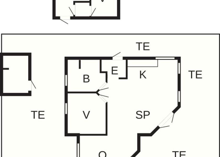 Room layout blue print