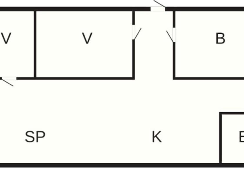Syddanmark Ribe Room layout blue print