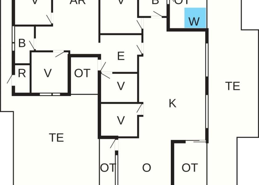 Room layout blue print
