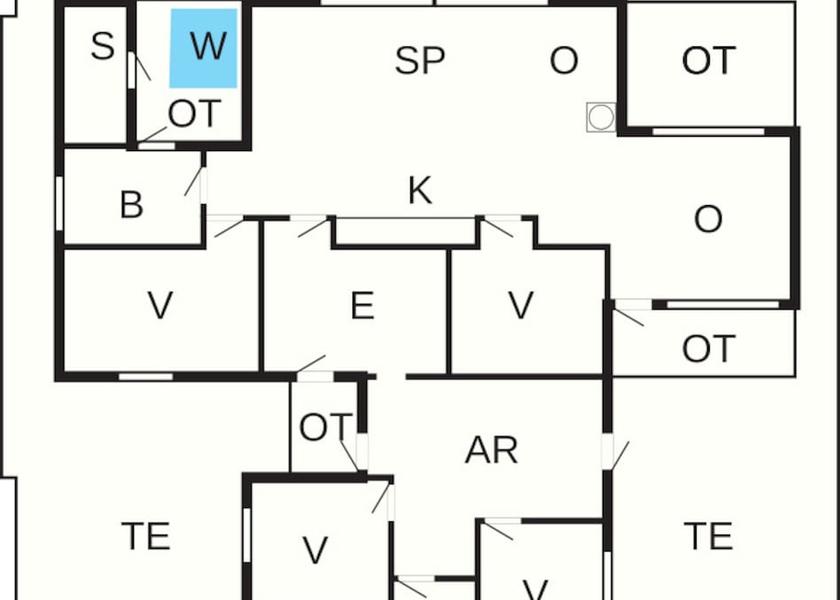 Room layout blue print
