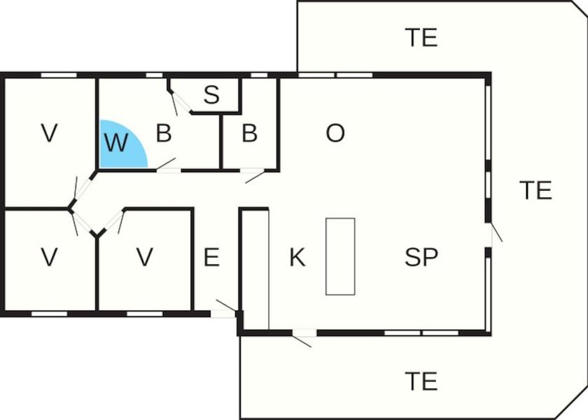 Room layout blue print