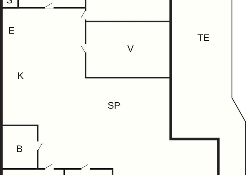 Nordjylland (region) Lokken Room layout blue print