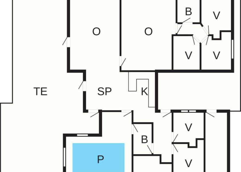 Room layout blue print