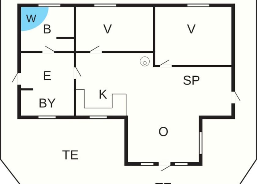 Room layout blue print