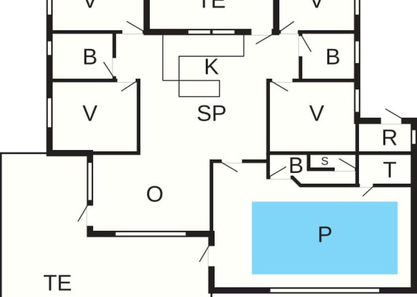 Room layout blue print