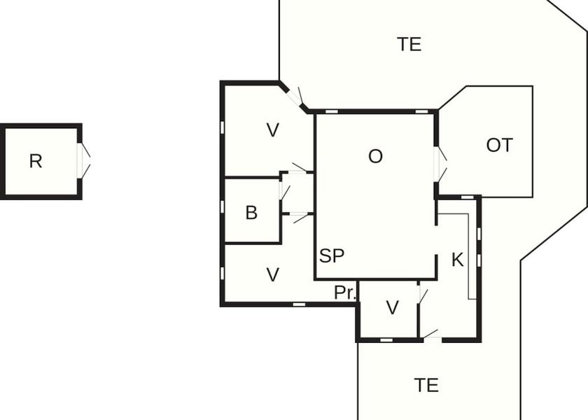 Room layout blue print
