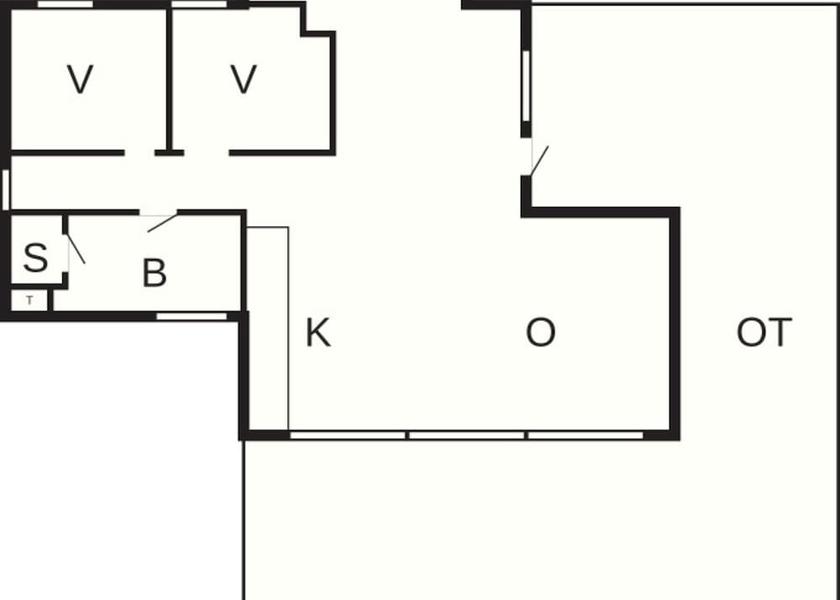 Nordjylland (region) Lokken Room layout blue print