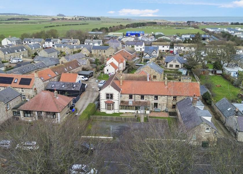 England Seahouses Aerial View