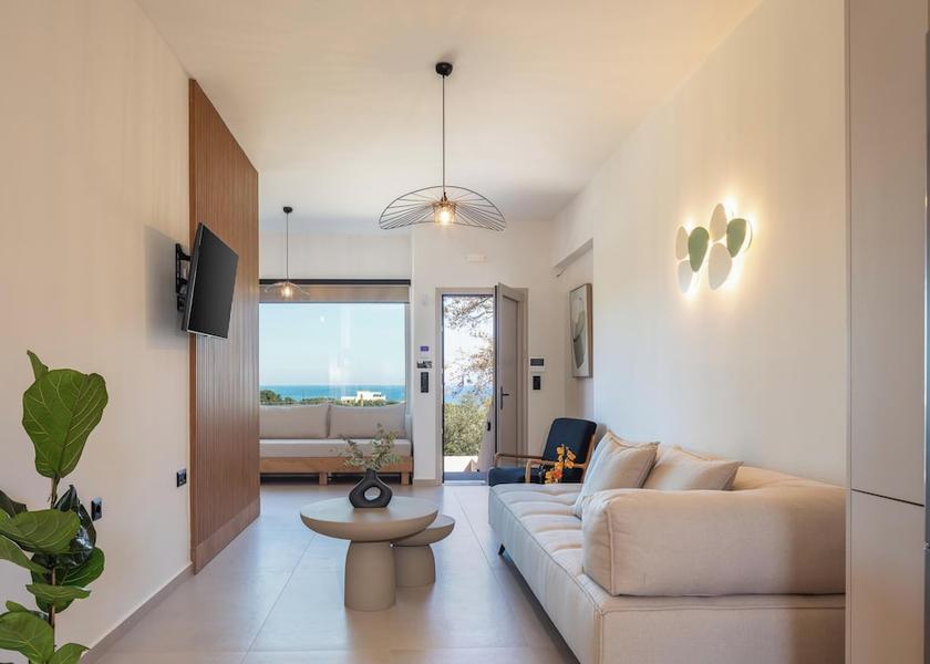 Crete Island Mylopotamos Living Area