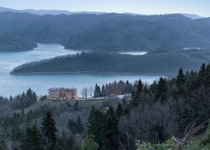 Thessaly Lake Plastiras Front of property