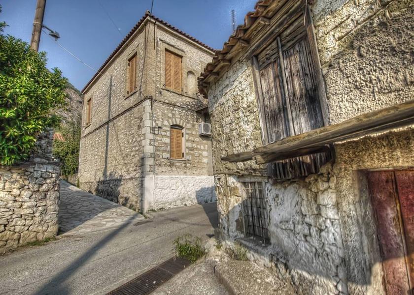 Peloponnese Aigialeia Exterior Detail