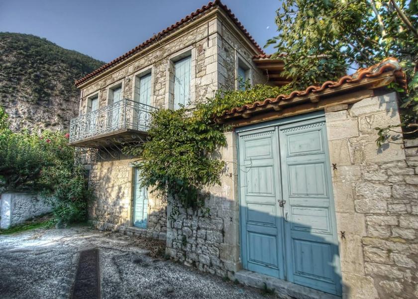 Peloponnese Aigialeia Exterior Detail