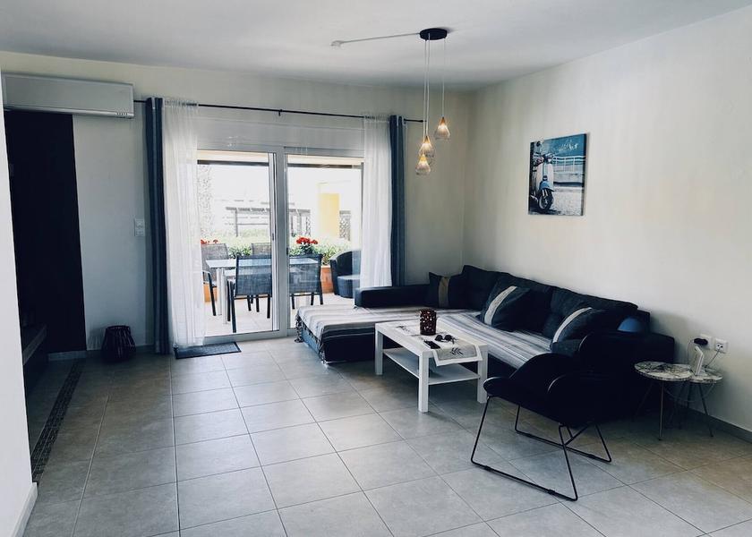 Crete Island Mylopotamos Living Area