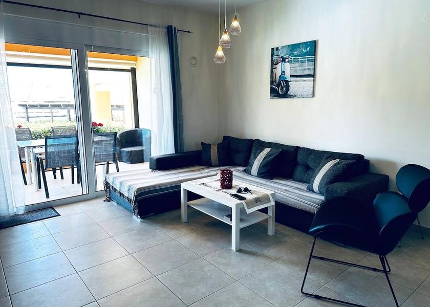 Crete Island Mylopotamos Living Area