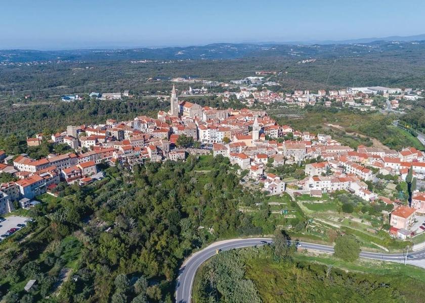 Istria County Oprtalj Aerial View