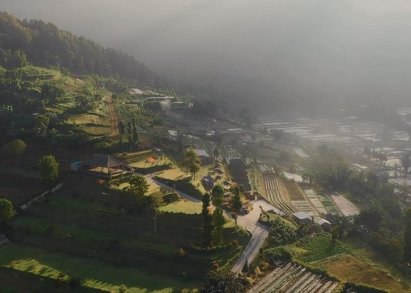 Bali Baturiti Aerial View