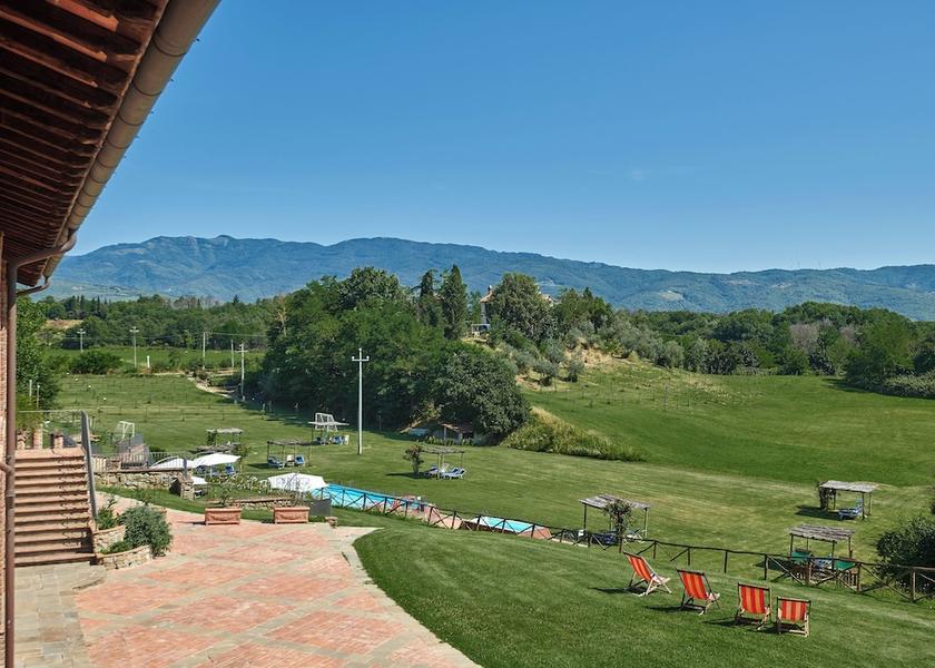 Tuscany Pergine Valdarno Land View from Property