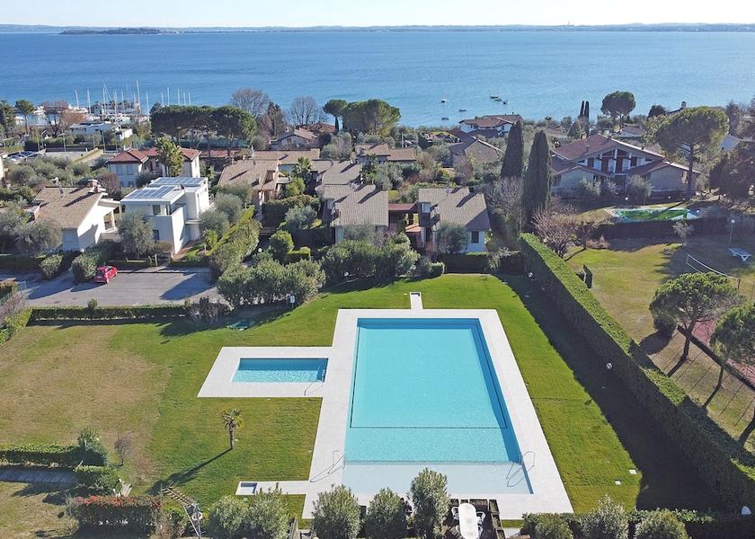 Lombardy Moniga del Garda Aerial View