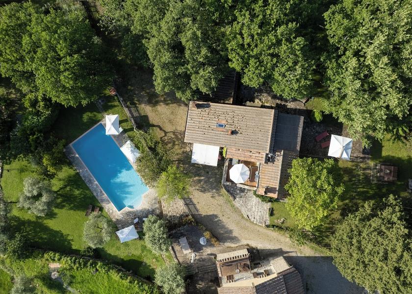 Tuscany Castellina in Chianti Aerial View