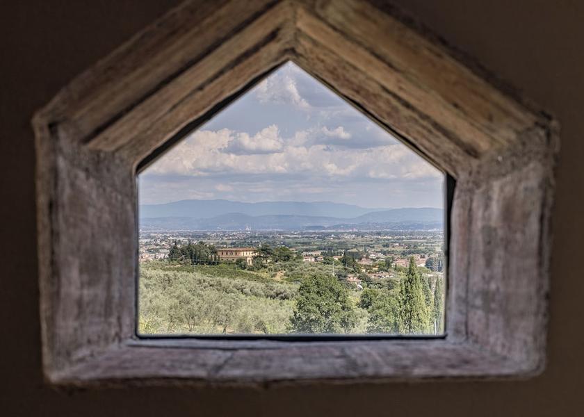 Tuscany Poggio a Caiano Aerial View