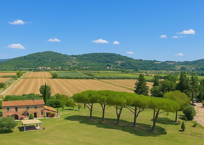 Tuscany Suvereto Aerial View