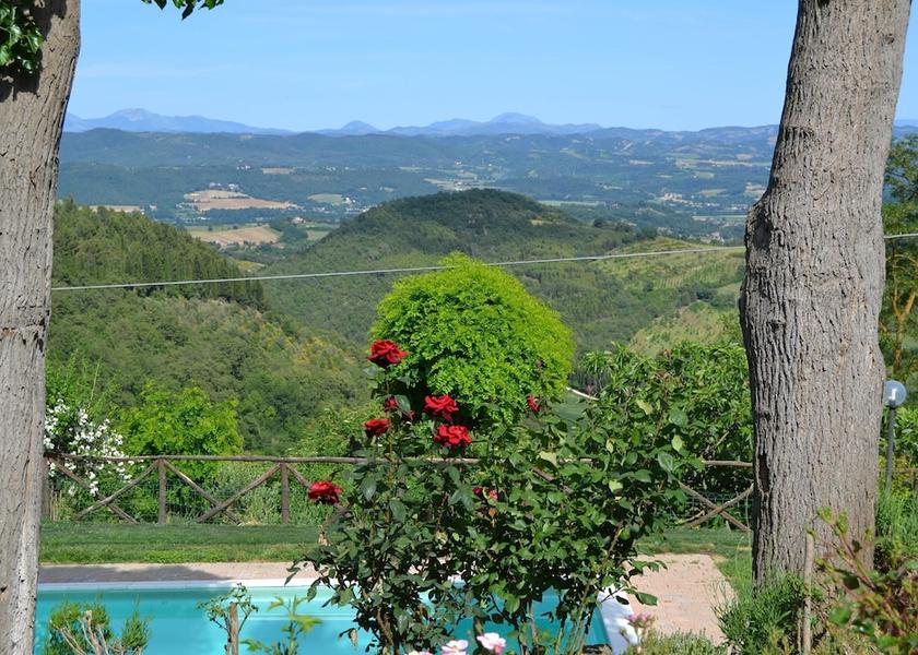 Umbria Monte Santa Maria Tiberina View from Property
