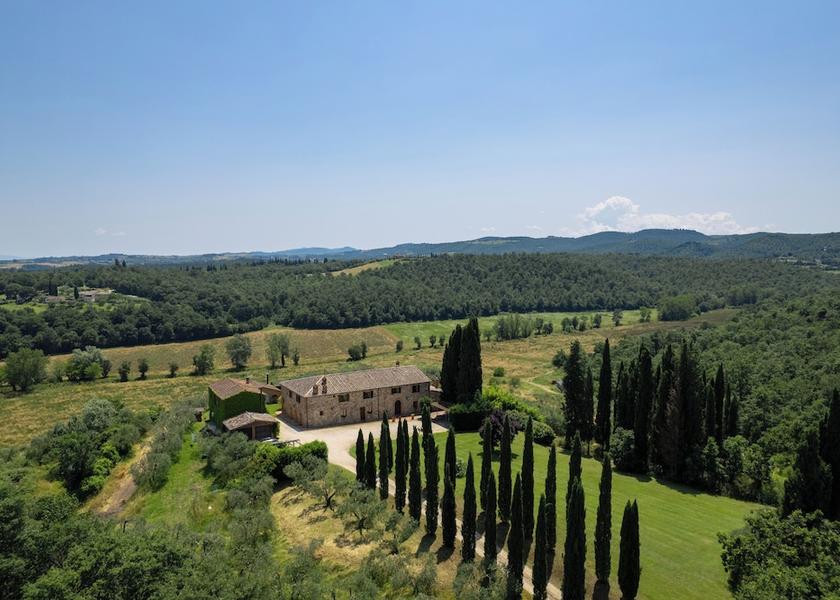 Tuscany Sinalunga Aerial View