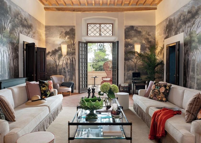 Tuscany Castellina in Chianti Living Area
