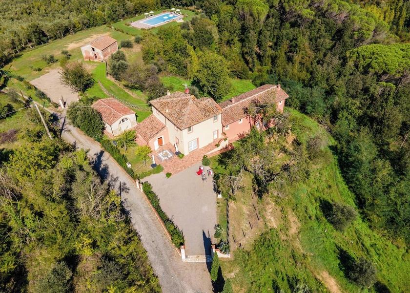Tuscany Peccioli Aerial View