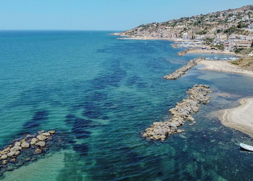 Sicily Palma di Montechiaro Aerial View