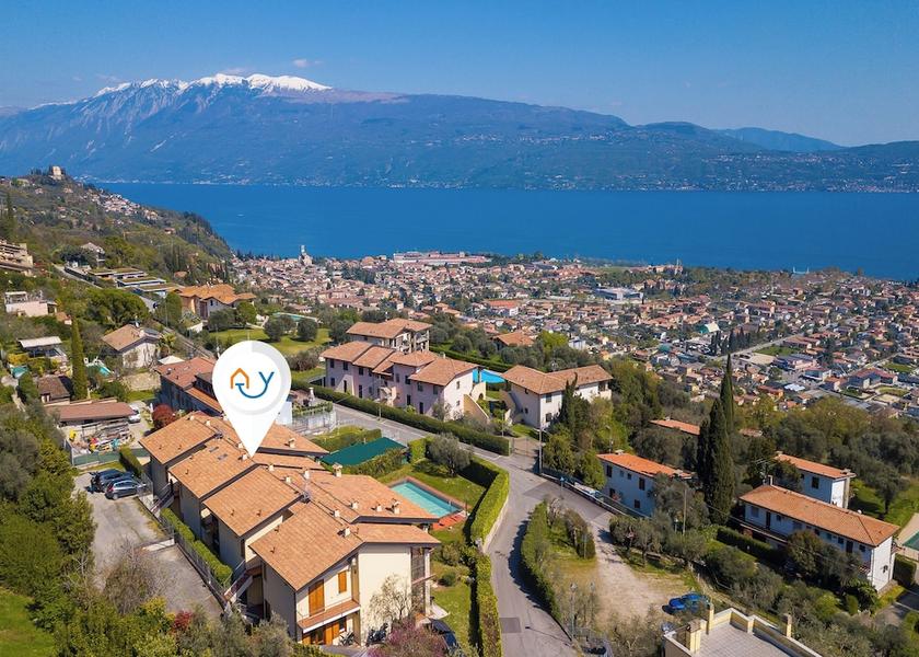 Lombardy Toscolano Maderno Aerial View