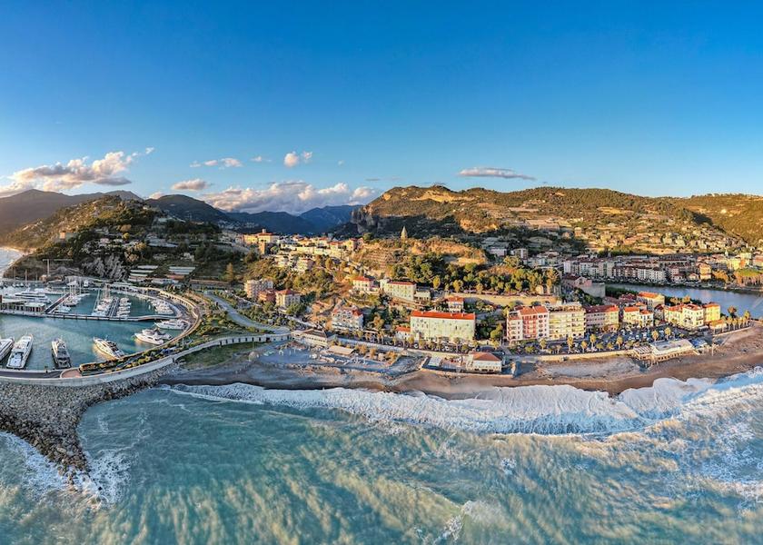Liguria Ventimiglia Aerial View
