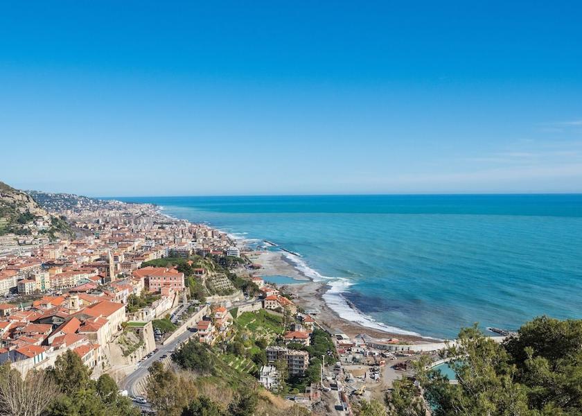 Liguria Ventimiglia Aerial View