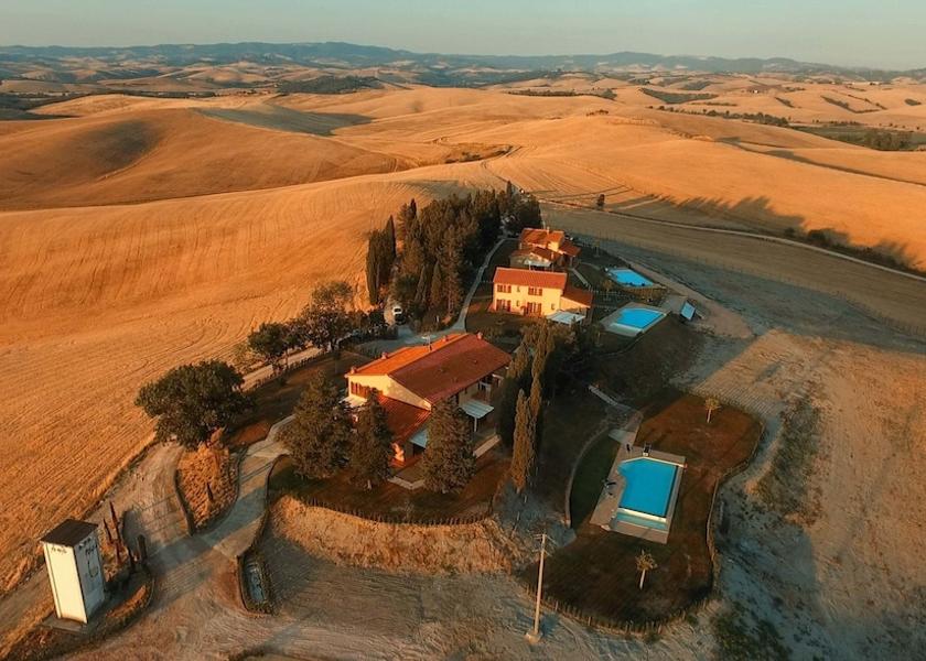 Tuscany Lajatico Aerial View