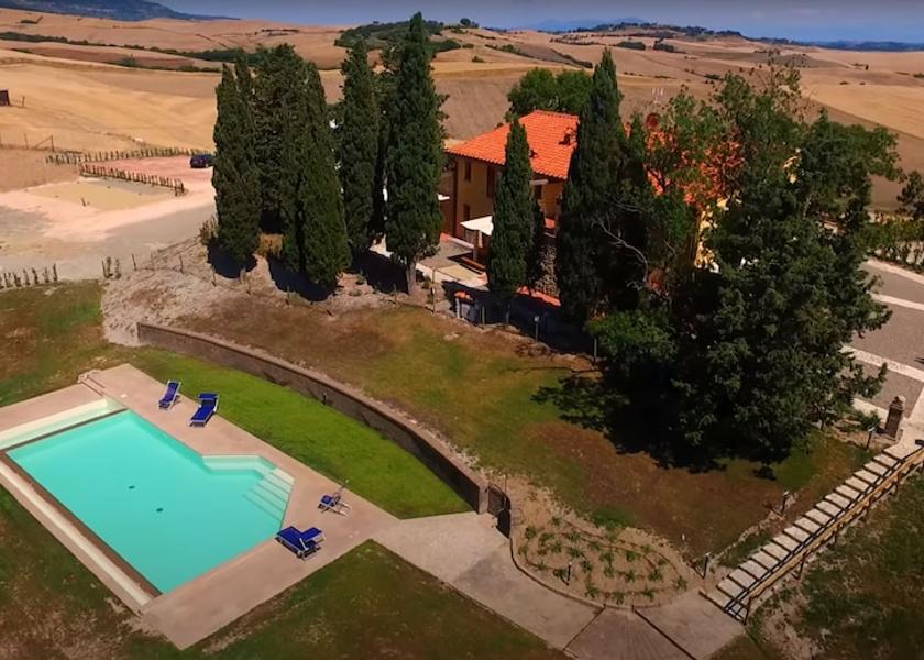 Tuscany Lajatico Aerial View
