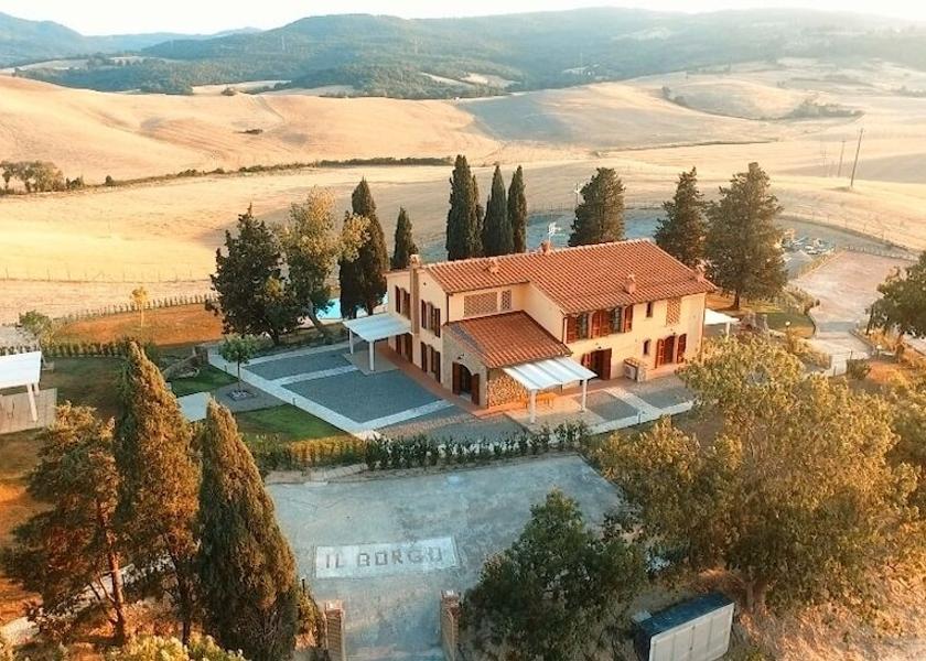 Tuscany Lajatico Aerial View