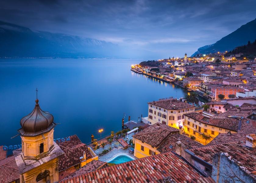 Lombardy Tremosine Aerial View