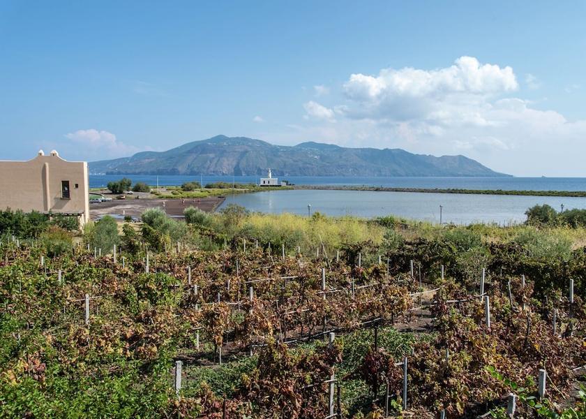 Sicily Santa Marina Salina View from Property