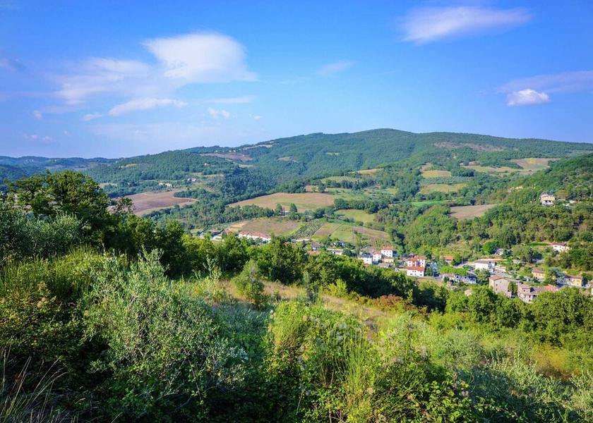 Umbria Monte Santa Maria Tiberina View from Property