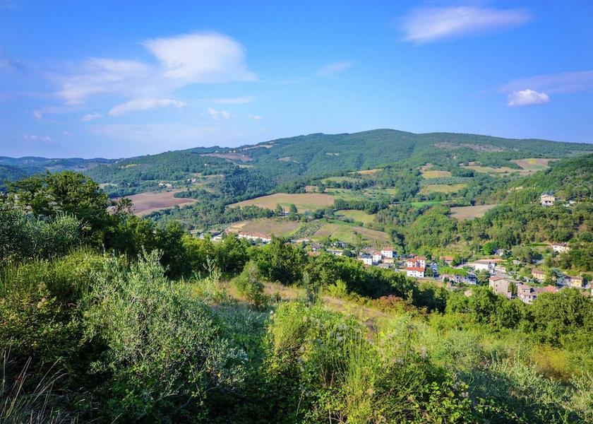Umbria Monte Santa Maria Tiberina View from Property