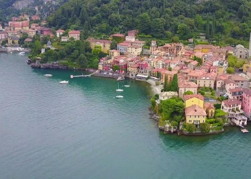 Lombardy Varenna Aerial View