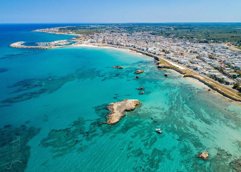 Puglia Melendugno Aerial View