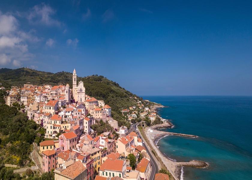Liguria Alassio Aerial View