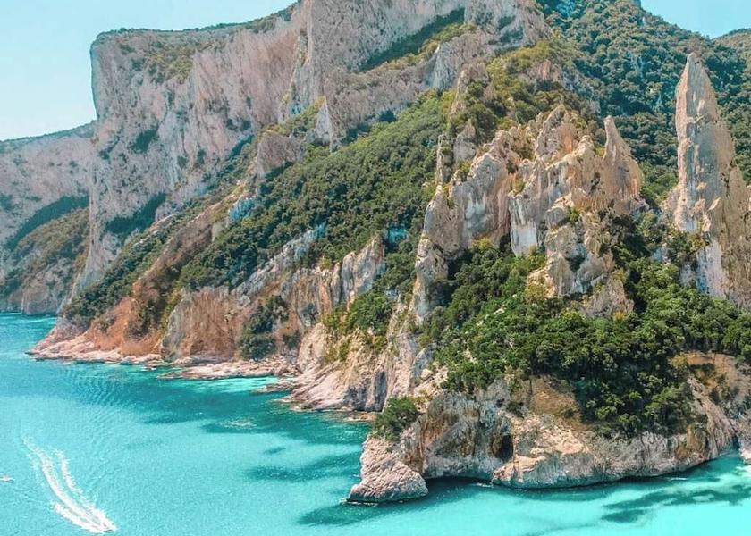 Sardinia Orosei Aerial View