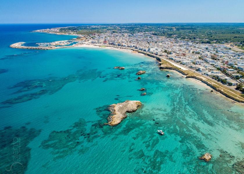 Puglia Melendugno Aerial View