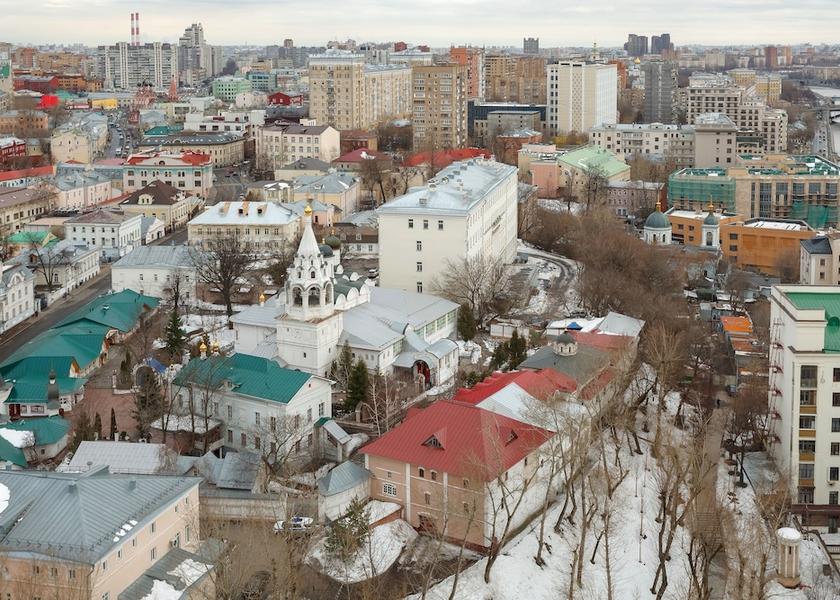 Moscow Oblast Moscow City View from Property