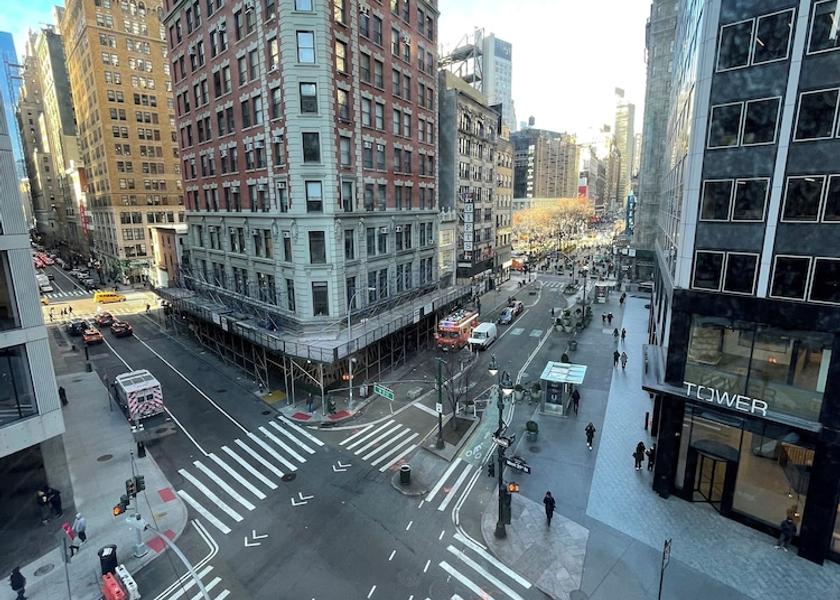 New York New York Facade