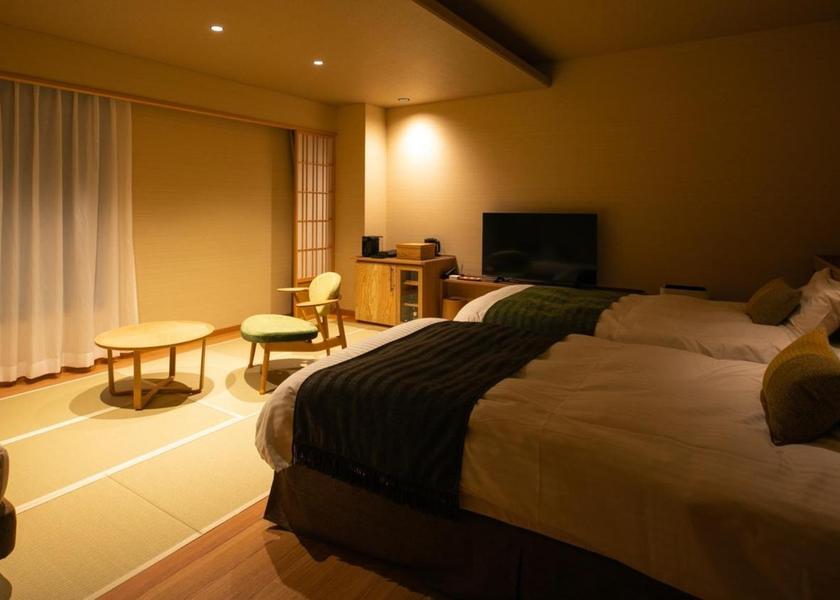 Nagano Azumino Premium Twin Room with Tatami Area and Shower - Non-Smoking