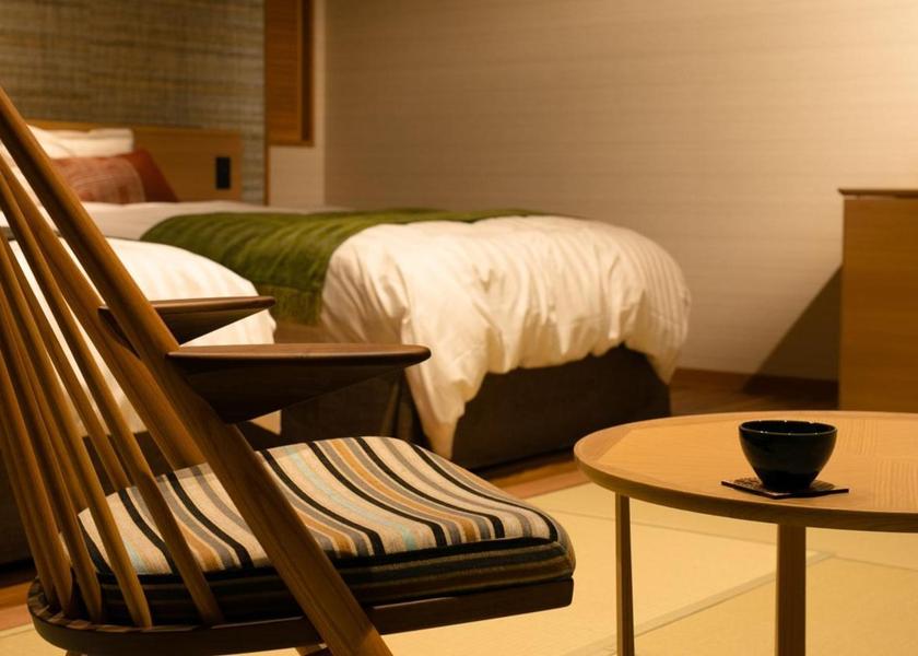 Nagano Azumino Twin Room with Tatami Area and Shower - Non-Smoking